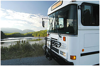 Tourism photography - Acadia Park Bus