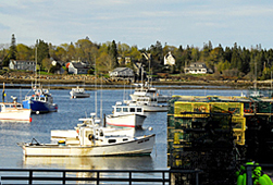 Maine Natural Resource Industries Photography - Bass Harbor Boats