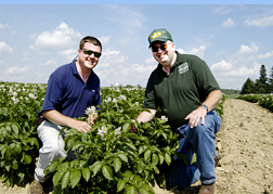Maine Commercial & Agricultural Photography - Potato Growers on Maine Farm