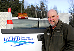 Maine Commercial & Industrial Photography - Water District Employee with Truck